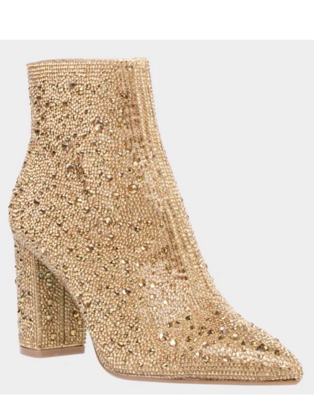 Betsey Johnson Cady Booties Gold Sparkle Ankle Boots